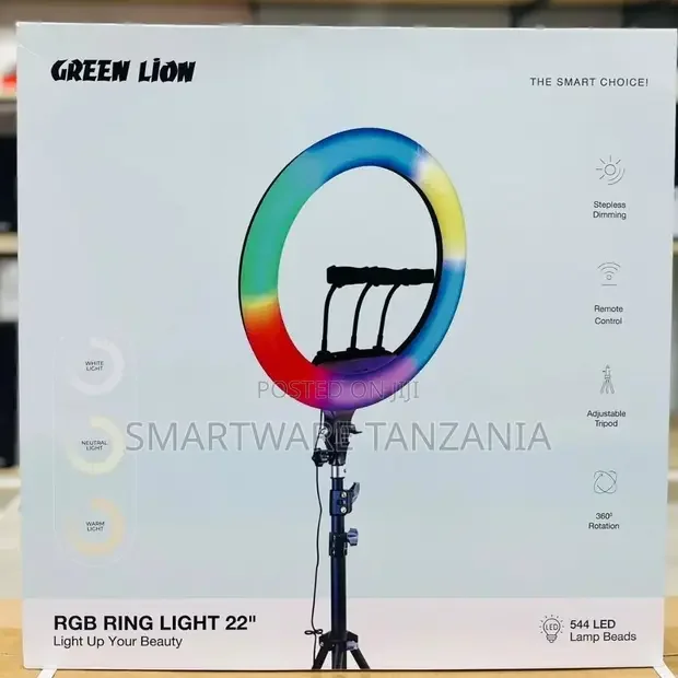 22 Inch RGB Ring Light with Tripod Stand - Buy in Dar es Salaam, Tanzania | Smartware