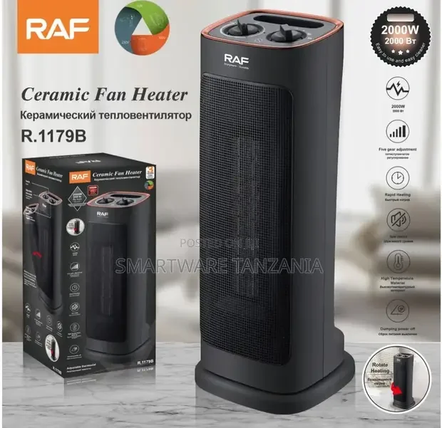 Ceramic Room Heater - Quiet & Safe for Office Bedroom - Buy in Dar es Salaam, Tanzania | Smartware