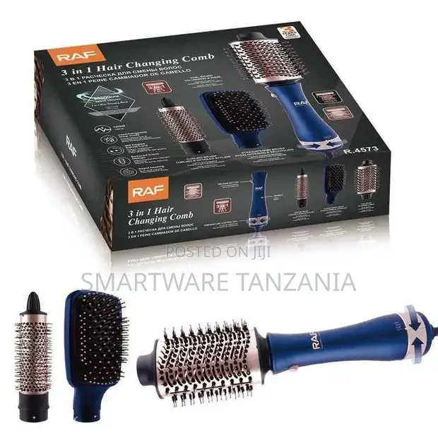 Rotating Hair Dryer Brush, 3 In 1 Hot Air Spin Brush Set