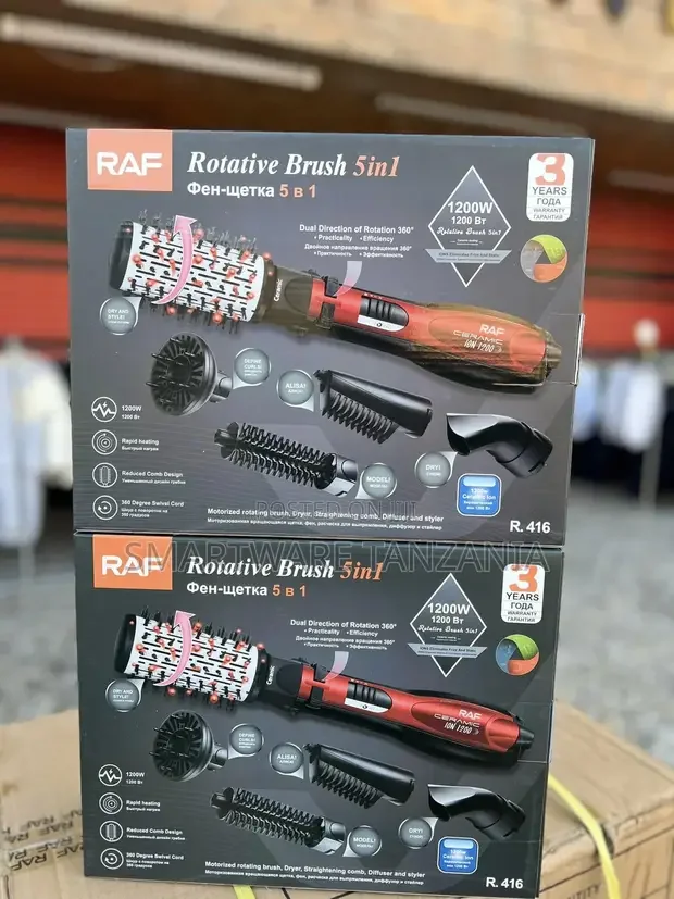 Rotating Hot Air Styling Brush 5-in-1 - Buy in Dar es Salaam, Tanzania | Smartware