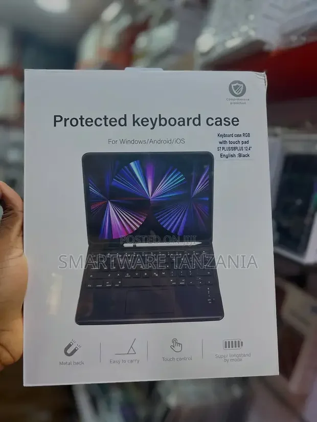 Samsung Galaxy Tab S7 Plus S8 Plus 12.4 Keyboard Case RGB - Buy in Dar es Salaam, Tanzania | Smartware