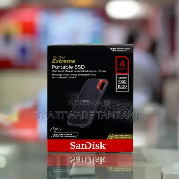 SanDisk Extreme Portable SSD 4TB - Buy in Dar es Salaam, Tanzania | Smartware