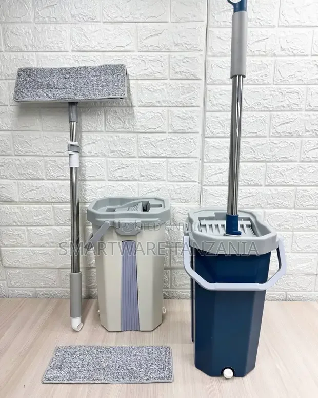Self-Wringing Flat Mop and Bucket Set - Buy in Dar es Salaam, Tanzania | Smartware