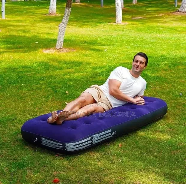 Single Size Air Mattress Inflatable Bed For Camping And Home - Buy in Dar es Salaam, Tanzania | Smartware