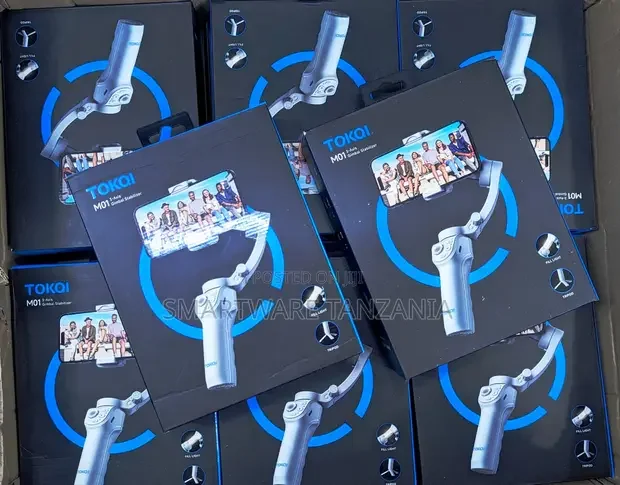 Smartphone Gimbal Stabilizer 3 Axis With Fill Light - Buy in Dar es Salaam, Tanzania | Smartware