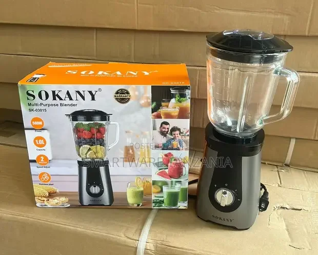 Sokany 2-in-1 Multipurpose Elegant 1.5L Jar Blender - Buy in Dar es Salaam, Tanzania | Smartware