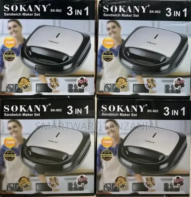 Sokany 3 IN 1 Sandwich Maker Grill - Buy in Dar es Salaam, Tanzania | Smartware