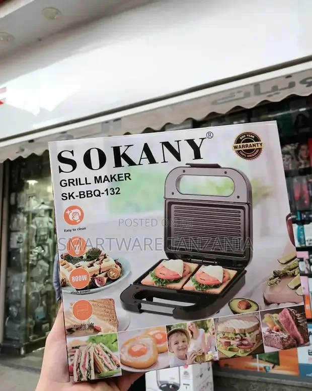 Sokany Electric Panini Press Grill - Buy in Dar es Salaam, Tanzania | Smartware