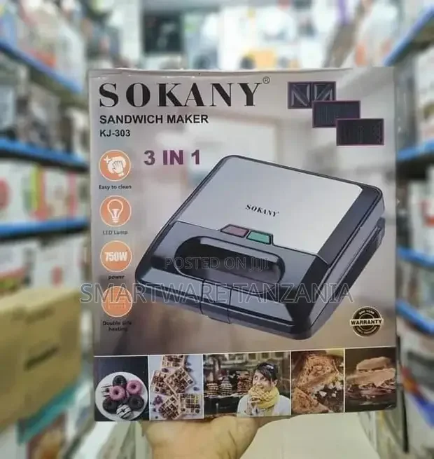 Sokany Multifunctional 3 In 1 Sandwich Maker Set - Buy in Dar es Salaam, Tanzania | Smartware