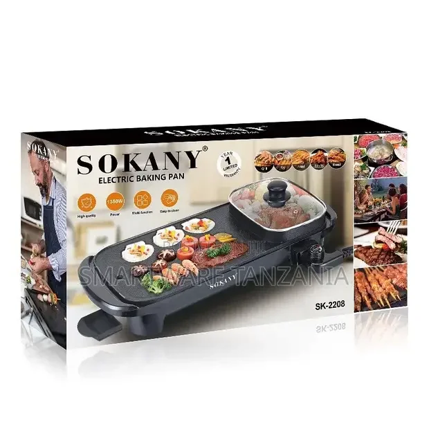 Sokany Electric Baking Pan & Griller - Buy in Dar es Salaam, Tanzania | Smartware