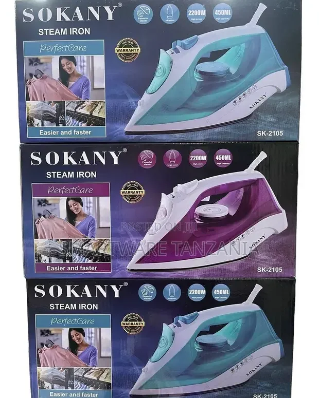 Sokany SK-2105 Steam Iron 2200W Ceramic - Buy in Dar es Salaam, Tanzania | Smartware