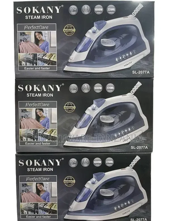 Sokany SL-2077A Steam Iron 1600W Ceramic - Buy in Dar es Salaam, Tanzania | Smartware