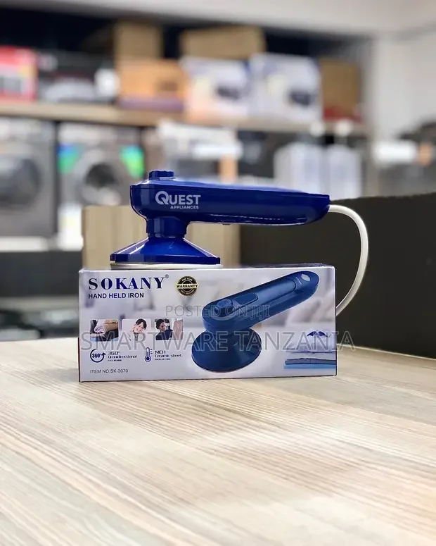 Sokany Travel Electric Steam Iron 30 W (Blue) - Buy in Dar es Salaam, Tanzania | Smartware