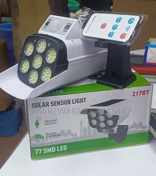 Solar Panel Powered 77 LED Motion Sensor Light - Buy in Dar es Salaam, Tanzania | Smartware