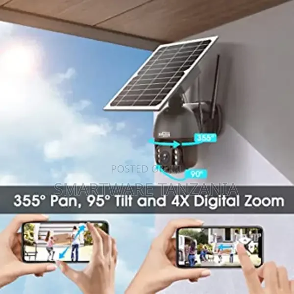 Solar Powered Wireless Security Home Smart Camera Outdoor - Buy in Dar es Salaam, Tanzania | Smartware