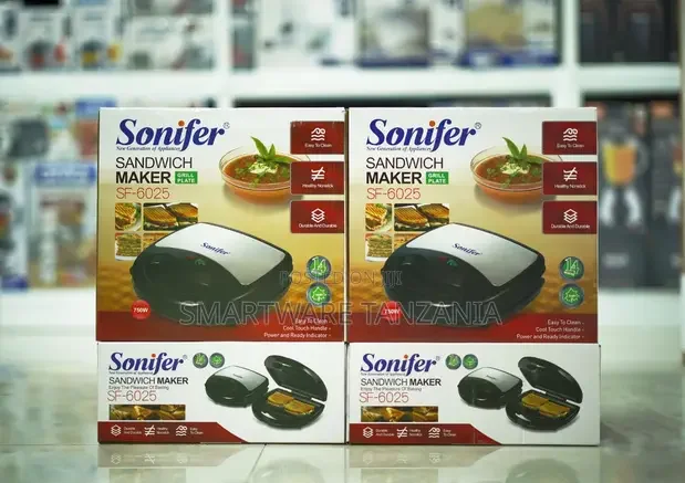 Sonifer SF-6025 Electric Sandwich Maker 750W - Buy in Dar es Salaam, Tanzania | Smartware