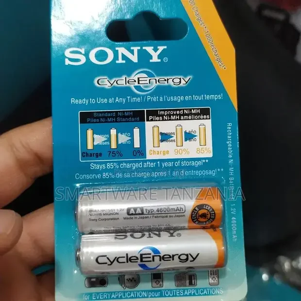 Sony AA Cycleenergy Rechargeable 2000mah Ni-mh Battery - Buy in Dar es Salaam, Tanzania | Smartware