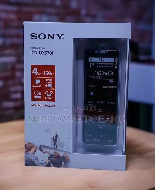 Sony Voice Recorder with 20hrs Battery & 4GB Memory - Buy in Dar es Salaam, Tanzania | Smartware