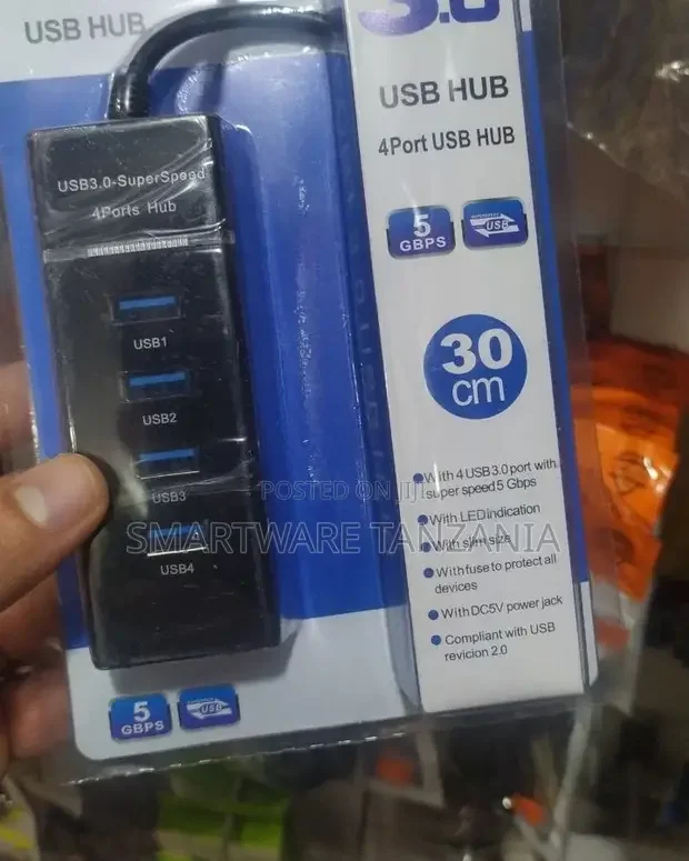 Speed 4 Port USB HUB Hi-speed Super Speed 3.0 - Buy in Dar es Salaam, Tanzania | Smartware