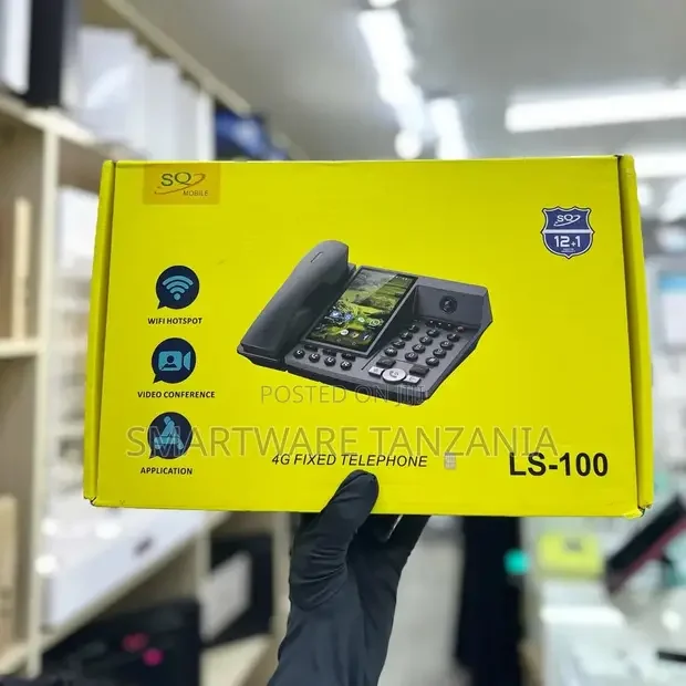 SQ LS-100 Smart 4G Fixed Phone - Video Calls, Apps, Wifi Share - Buy in Dar es Salaam, Tanzania | Smartware