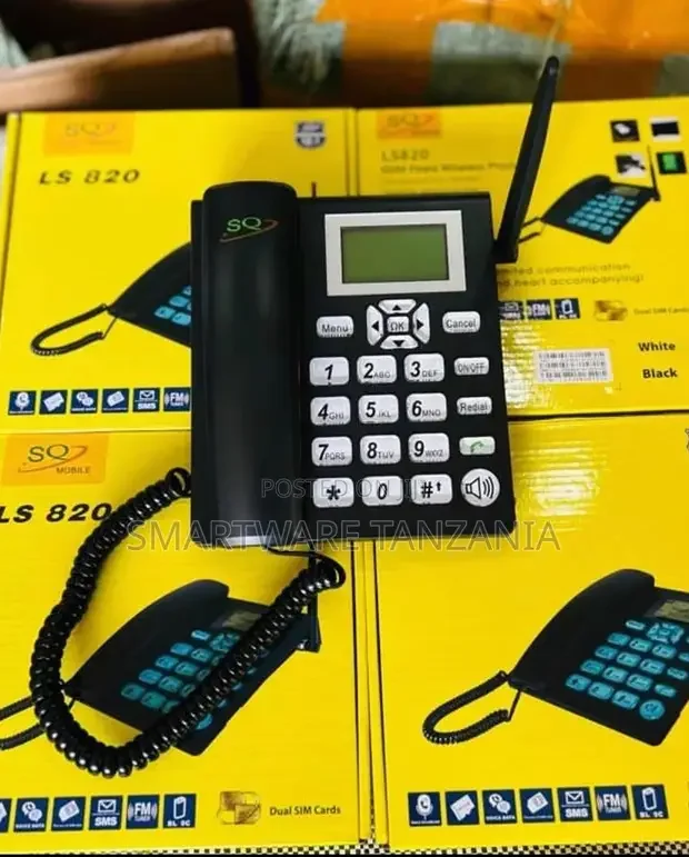 SQ Mobile LS820 Dual SIM GSM Fixed Wireless Desktop Phone - Buy in Dar es Salaam, Tanzania | Smartware