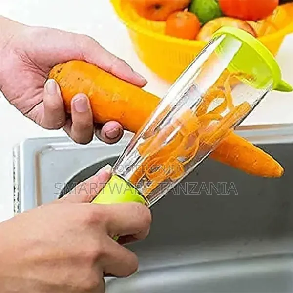 Stainless Steel Fruit Peeler With Collect Cup - Buy in Dar es Salaam, Tanzania | Smartware