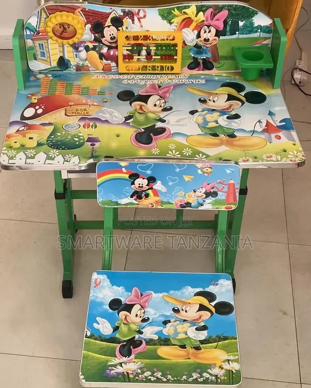 Height Adjustable Wooden Kids Study Table and Chair Set - Buy in Dar es Salaam, Tanzania | Smartware