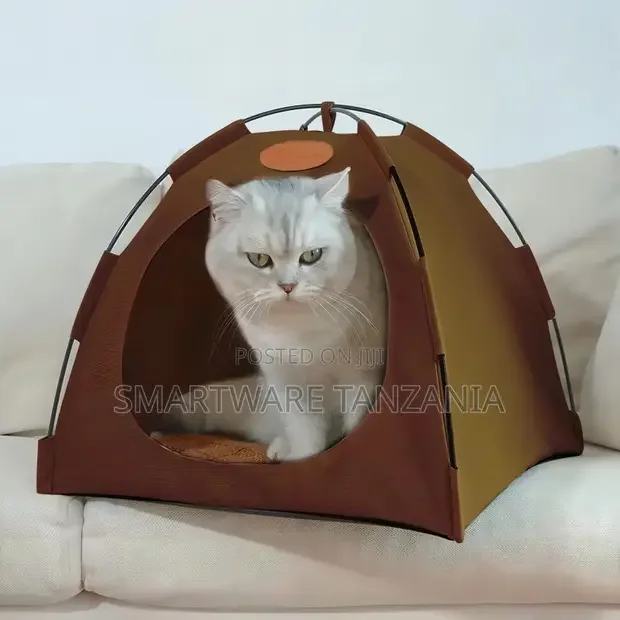 Stylish Cat Tent House Indoor Pet Cave With Cushion - Buy in Dar es Salaam, Tanzania | Smartware