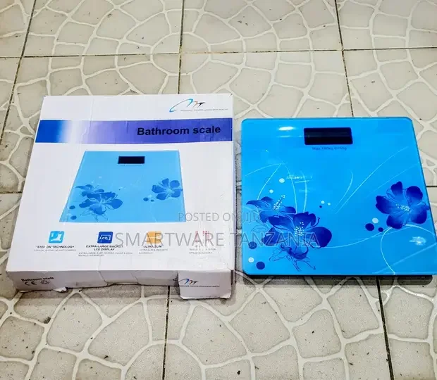 Stylish Floral Digital Bathroom Scale – Smart Accurate Weighing - Buy in Dar es Salaam, Tanzania | Smartware
