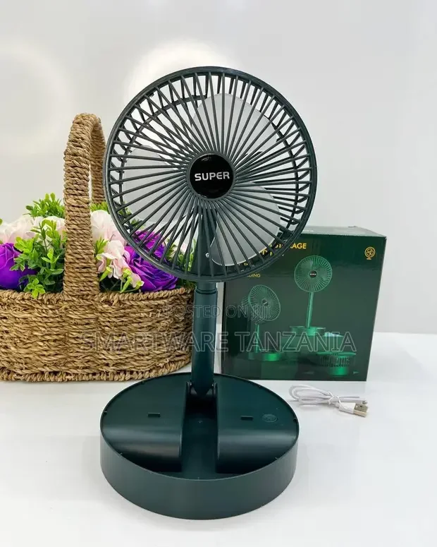 Super Foldable Rechargeable Desktop Fan - Buy in Dar es Salaam, Tanzania | Smartware