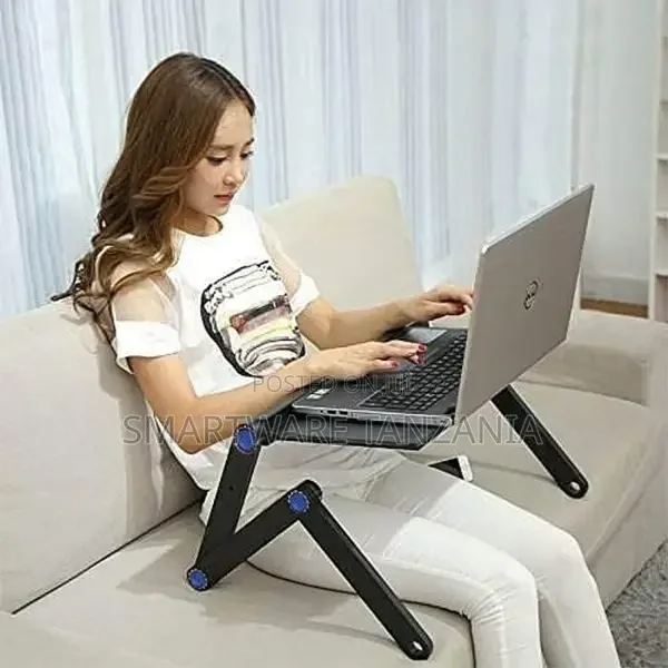 T8 Table Adjustable Stand Laptop Stand With Dual Cooling Fan - Buy in Dar es Salaam, Tanzania | Smartware