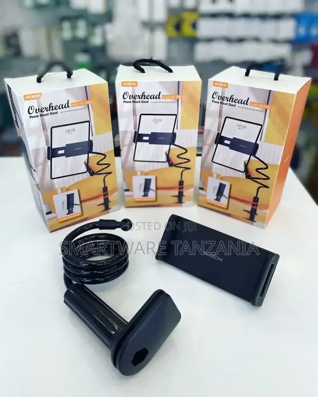 Tablet Holder With Flexible Arm Clamp On Headboard Bed