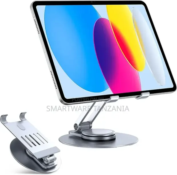 Tablet Stand, iPad Stand Holder Aluminum 360° Rotating Stand