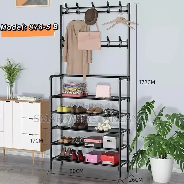 Three-Dimensional Shoe and Hat Rack Shoe Cabinet Adjustable