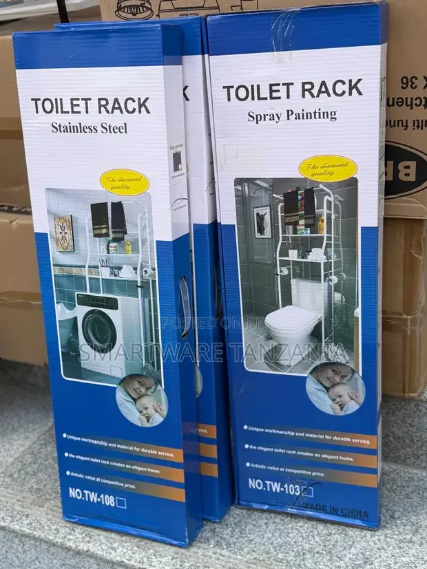Toilet Storage Rack, 3-Tier Bathroom Shelf - Buy in Dar es Salaam, Tanzania | Smartware