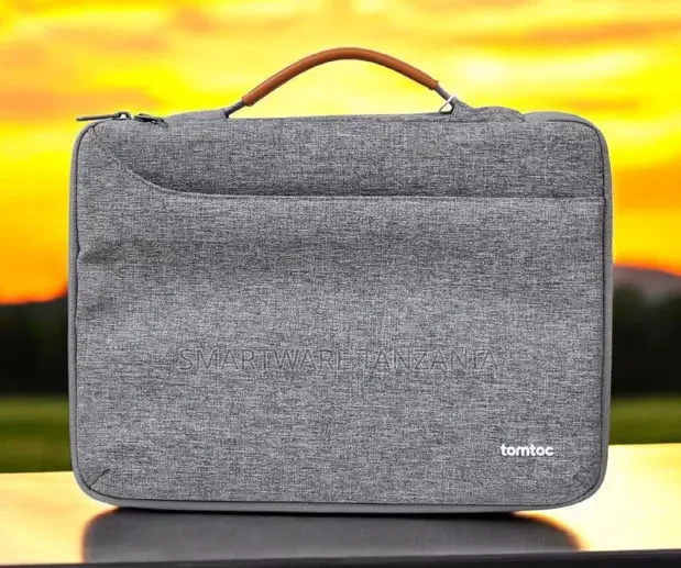 Tomtoc Laptop Briefcase Gray 14 16 Inch Tan Handle - Buy in Dar es Salaam, Tanzania | Smartware