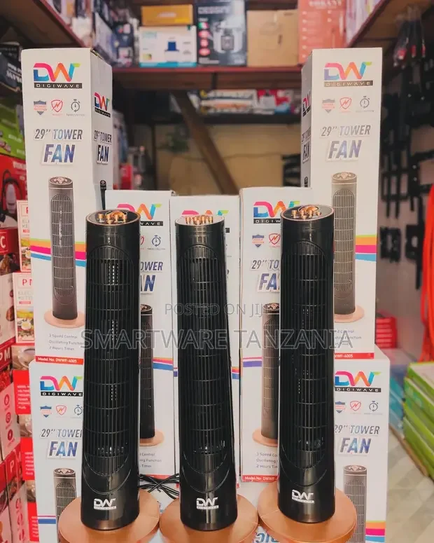 Quiet Tower Fan with Remote Control - Buy in Dar es Salaam, Tanzania | Smartware