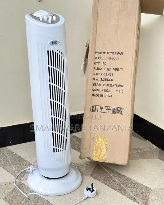 Tower Fan Quiet Set Whole Room Bladeless Cooling - Buy in Dar es Salaam, Tanzania | Smartware