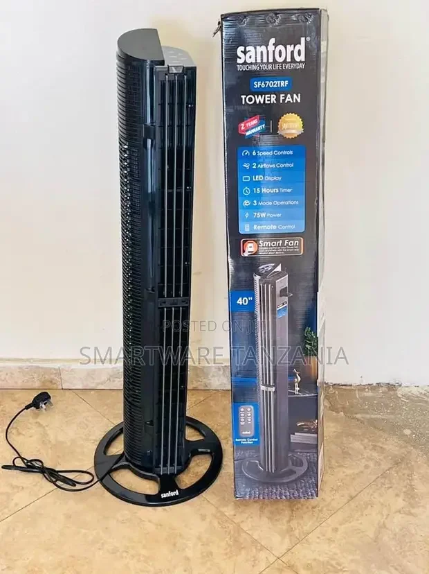 Tower Fan With Remote Control And Timer Function - Buy in Dar es Salaam, Tanzania | Smartware