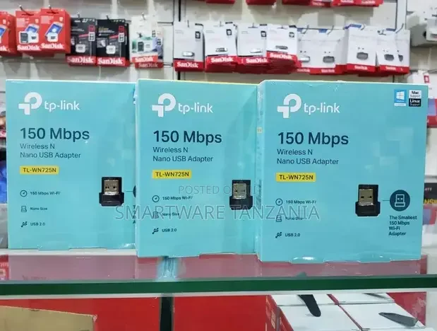 Tp-Link 150Mbps Wireless N Nano USB Adapter TL-WN725N - Buy in Dar es Salaam, Tanzania | Smartware