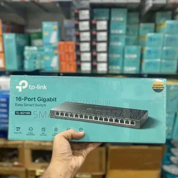 Tp-Link 16-Port Gigabit Poe+ Switch With 120w Budget