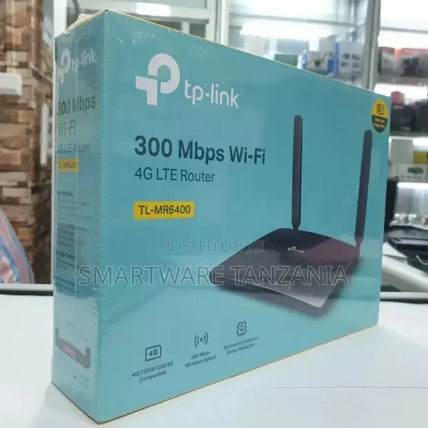 Tp-link 4G LTE Sim Card Router TL-MR6400 300 MBPS Network
