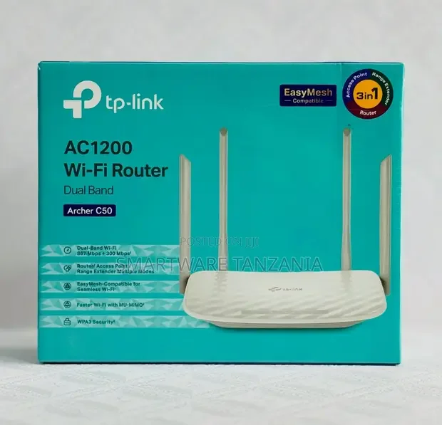 TP-Link AC1200 Wi-Fi Router - Archer C50 Easymesh - Buy in Dar es Salaam, Tanzania | Smartware