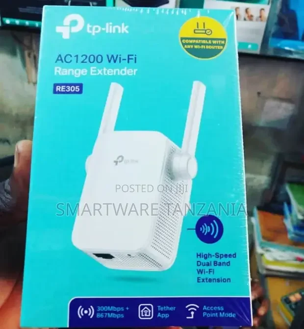 Tp-link AC1200 Wifi Extender Dual Band Range Extender - Buy in Dar es Salaam, Tanzania | Smartware