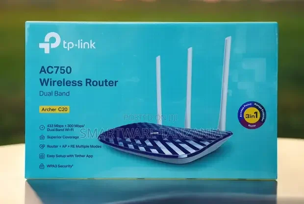 Tp-link Archer C20 AC750 Wireless Dual Band Router - Buy in Dar es Salaam, Tanzania | Smartware