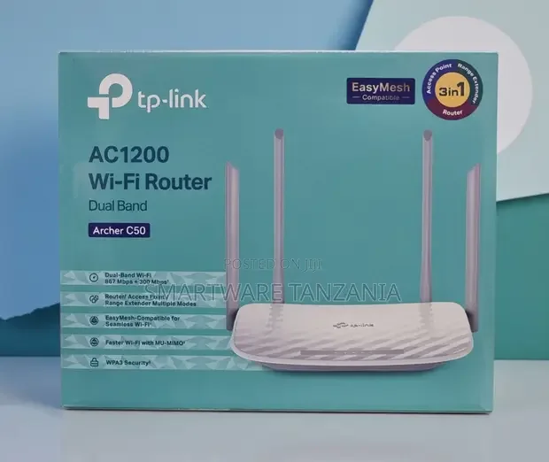 TP-Link Archer C50 AC1200 Dual Band Wi-Fi Router - Buy in Dar es Salaam, Tanzania | Smartware