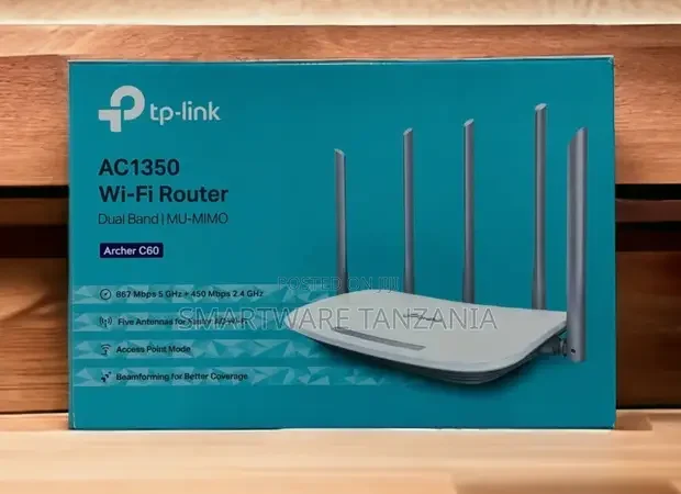 TP-Link Archer C60 AC1350 Dual Band MU-MIMO Wi-Fi Router - Buy in Dar es Salaam, Tanzania | Smartware