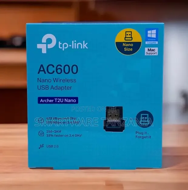 TP-Link Archer T2U Nano AC600 Dual Band USB Wi-Fi Adapter - Buy in Dar es Salaam, Tanzania | Smartware