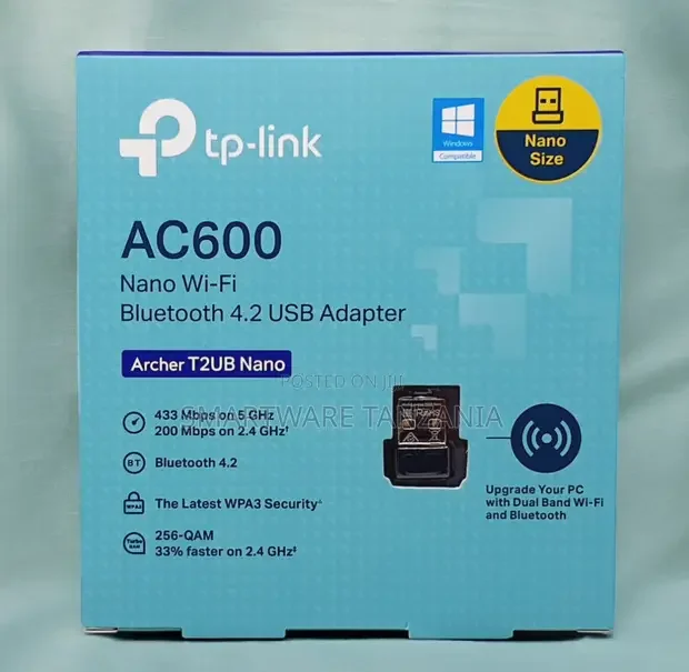 TP-Link Archer T2UB Nano AC600 Wi-Fi & Bluetooth Adapter - Buy in Dar es Salaam, Tanzania | Smartware