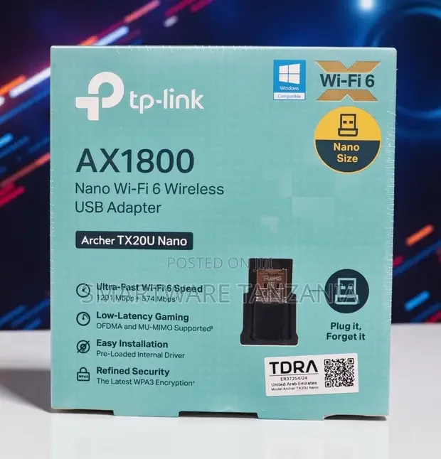 Tp-Link Archer Tx20u Nano Ax1800 Wi-Fi 6 Usb Adapter